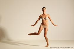 Modern aerobic poses of Kristyna