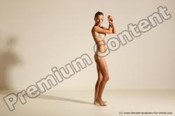 Modern aerobic poses of Kristyna