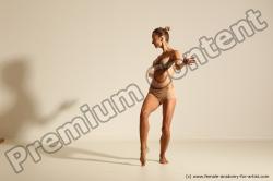 Modern aerobic poses of Kristyna