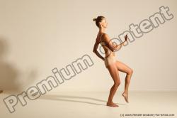 Modern aerobic poses of Kristyna