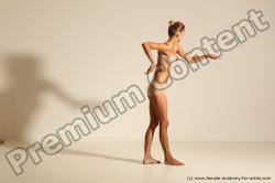 Modern aerobic poses of Kristyna