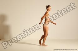 Modern aerobic poses of Kristyna