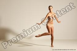 Modern aerobic poses of Kristyna