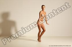 Modern aerobic poses of Kristyna