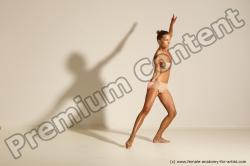 Modern aerobic poses of Kristyna