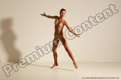 Modern aerobic poses of Kristyna