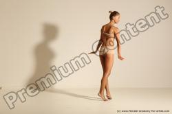 Modern aerobic poses of Kristyna