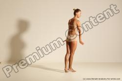 Modern aerobic poses of Kristyna