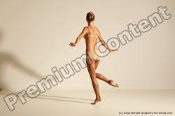 Modern aerobic poses of Kristyna