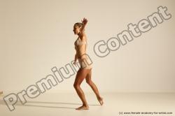 Modern aerobic poses of Kristyna