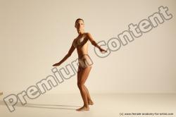 Modern aerobic poses of Kristyna