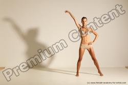 Modern aerobic reference poses of Kristyna