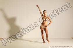 Modern aerobic reference poses of Kristyna