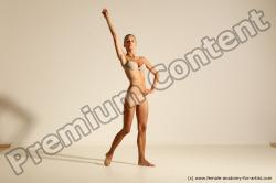 Modern aerobic reference poses of Kristyna