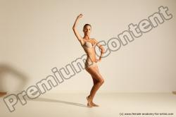 Modern aerobic reference poses of Kristyna