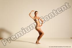 Modern aerobic reference poses of Kristyna