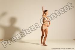 Modern aerobic reference poses of Kristyna