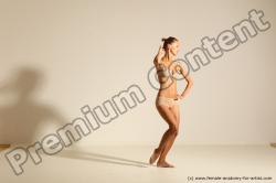 Modern aerobic reference poses of Kristyna