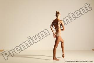 Modern aerobic reference poses of Kristyna