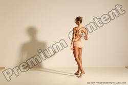 Modern aerobic reference poses of Kristyna