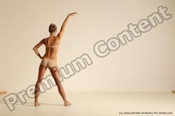 Modern aerobic reference poses of Kristyna