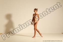 Modern aerobic reference poses of Kristyna