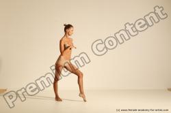 Modern aerobic reference poses of Kristyna