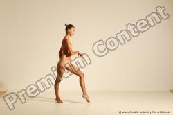 Modern aerobic reference poses of Kristyna