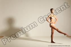 Modern aerobic reference poses of Kristyna