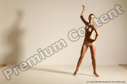 Modern aerobic reference poses of Kristyna