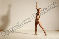 Modern aerobic reference poses of Kristyna