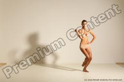 Modern aerobic reference poses of Kristyna