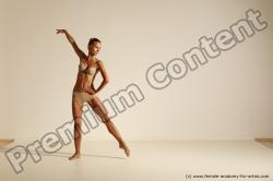 Modern aerobic reference poses of Kristyna