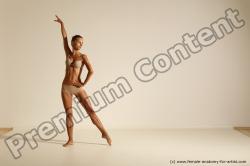 Modern aerobic reference poses of Kristyna