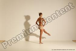 Modern aerobic reference poses of Kristyna