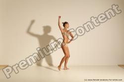 Modern aerobic reference poses of Kristyna