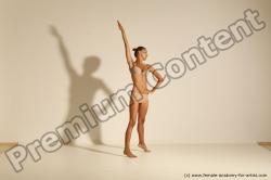 Modern aerobic reference poses of Kristyna