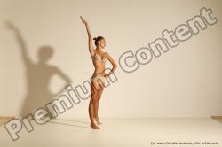 Modern aerobic reference poses of Kristyna