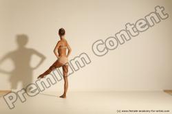 Modern aerobic reference poses of Kristyna