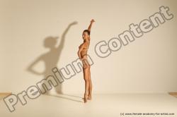 Modern aerobic reference poses of Kristyna