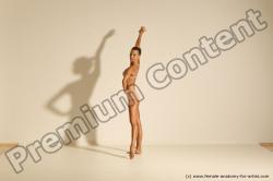 Modern aerobic reference poses of Kristyna