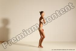 Modern aerobic reference poses of Kristyna