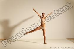 Modern aerobic reference poses of Kristyna