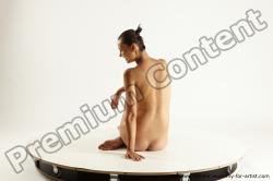 Nude Woman White Pregnant Multi angle poses Pinup