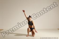 Modern dance poses of Rea