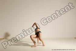 Modern dance poses of Rea