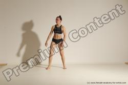 Modern dance poses of Rea