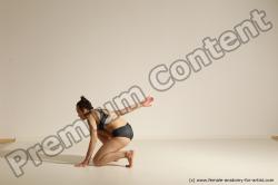 Modern dance poses of Rea