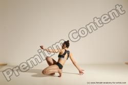 Modern dance poses of Rea