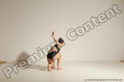 Modern dance poses of Rea